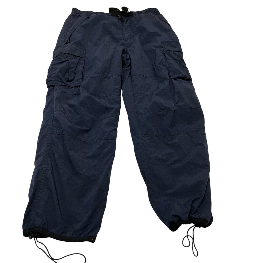 Vintage America Eagle Pants Blue Nylon Cargo Heavyweight Lined Mens M Outdoor
